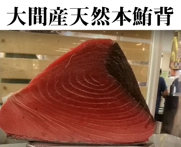 大間産　天然本鮪　背中 /  Wild-caught Bluefin Tuna SE 